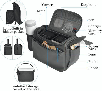 Kameratasche Umhängetasche Schultertasche wasserdicht für DSLR Kameras