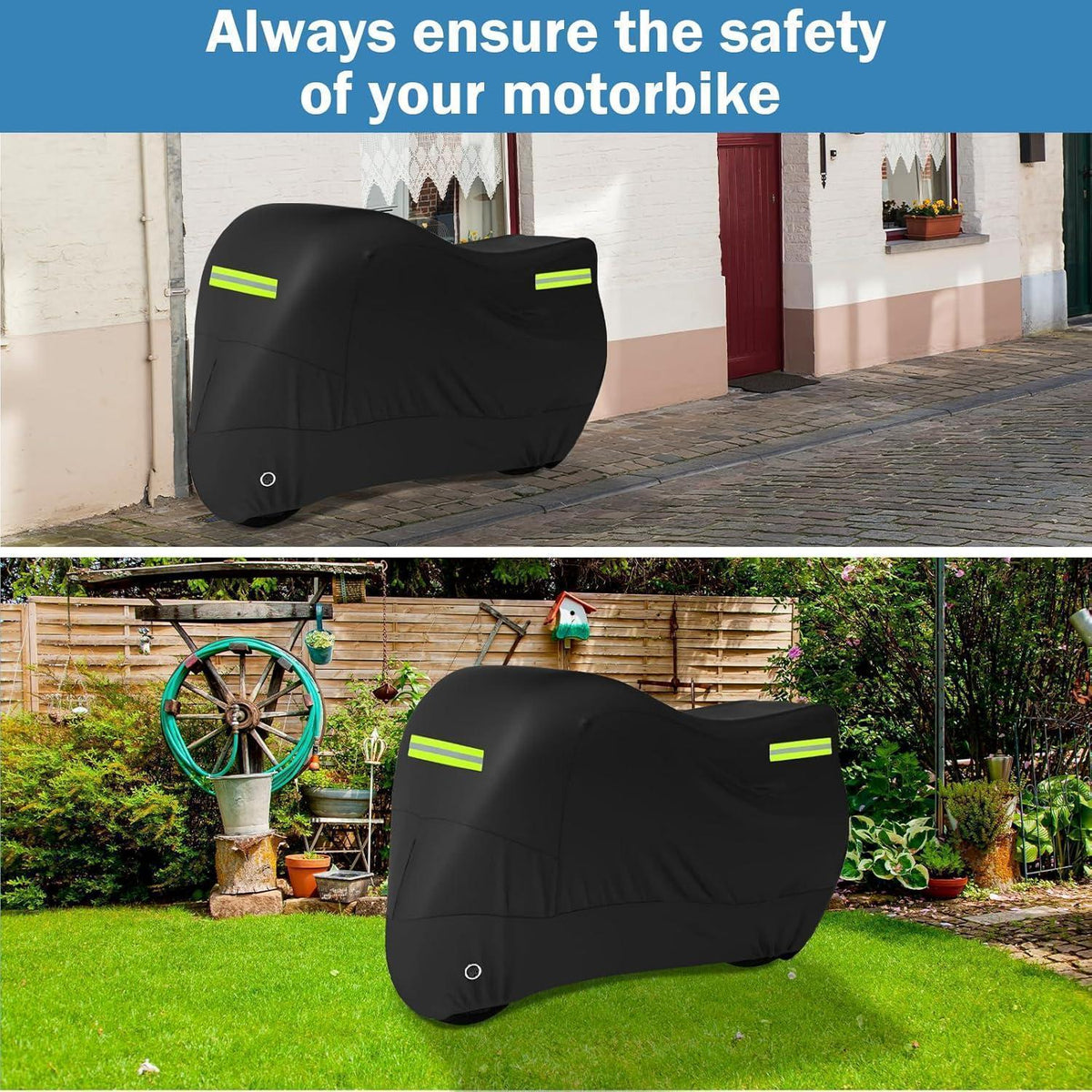 Motorrad Abdeckplane wasserdicht & winterfest 245x105x125cm