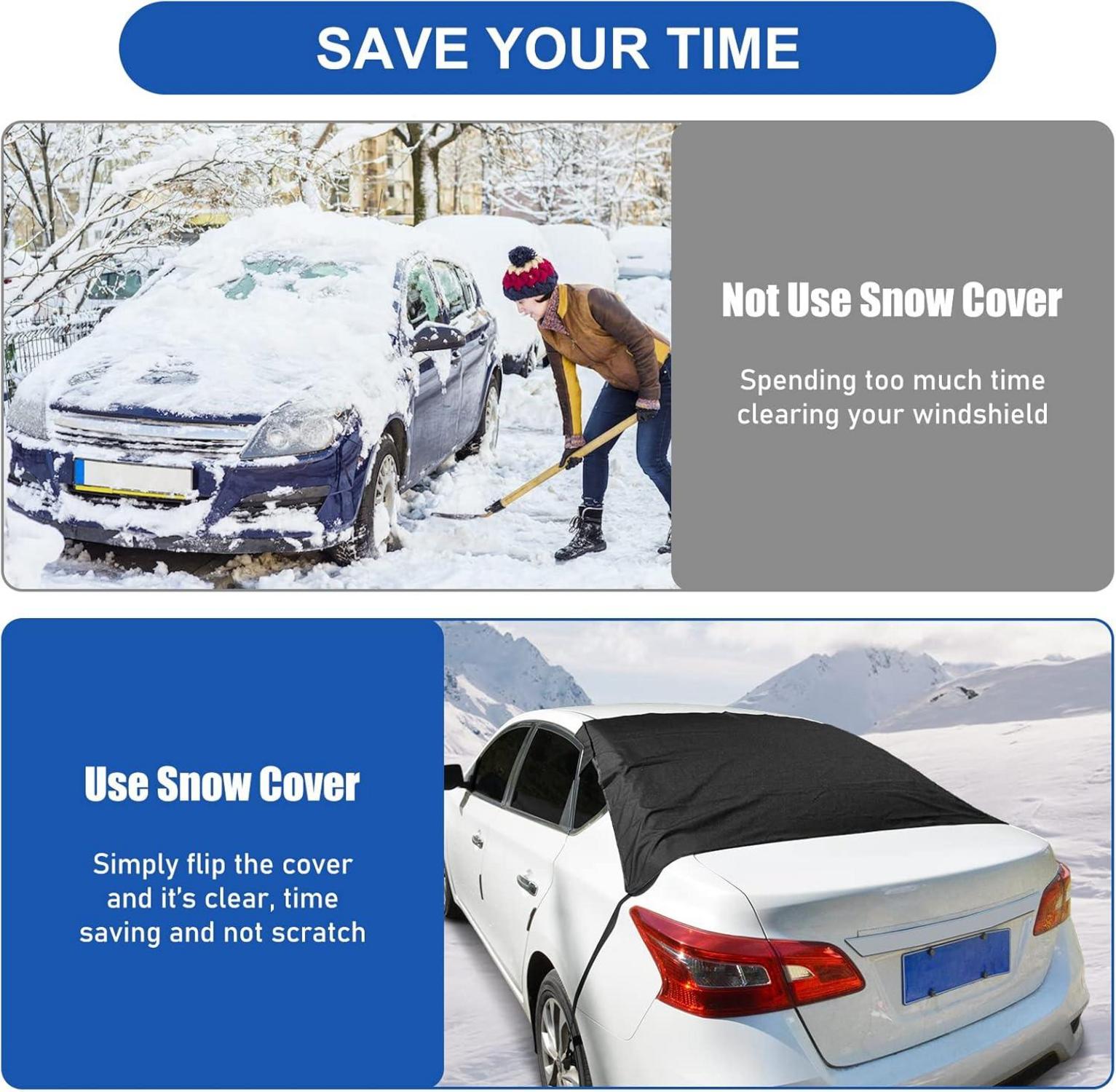 Heckscheibenabdeckung Auto Winter Magnet Eisschutz 140x80cm