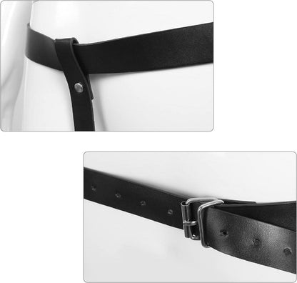 Punk Harness Damen Strumpfband Gürtel Hüftkette BDSM Dessous