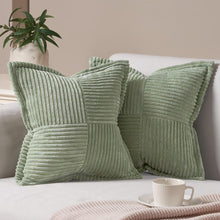 Kissenbezug Samt 40x40 grün 2er Set Deko für Sofa