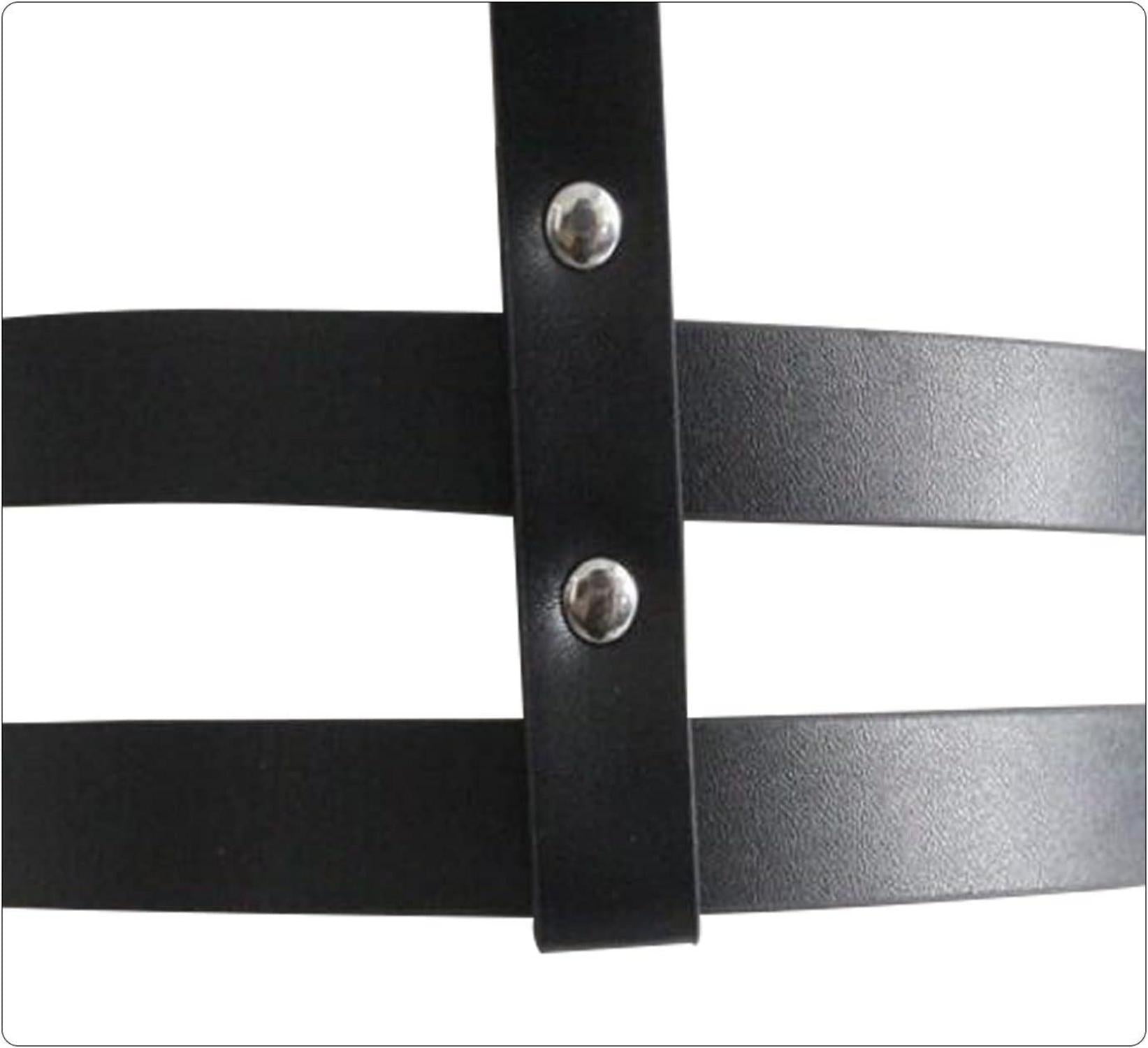 Damen Punk Leder Harness Body Brustgurt Gothic Dessous BDSM Fetish