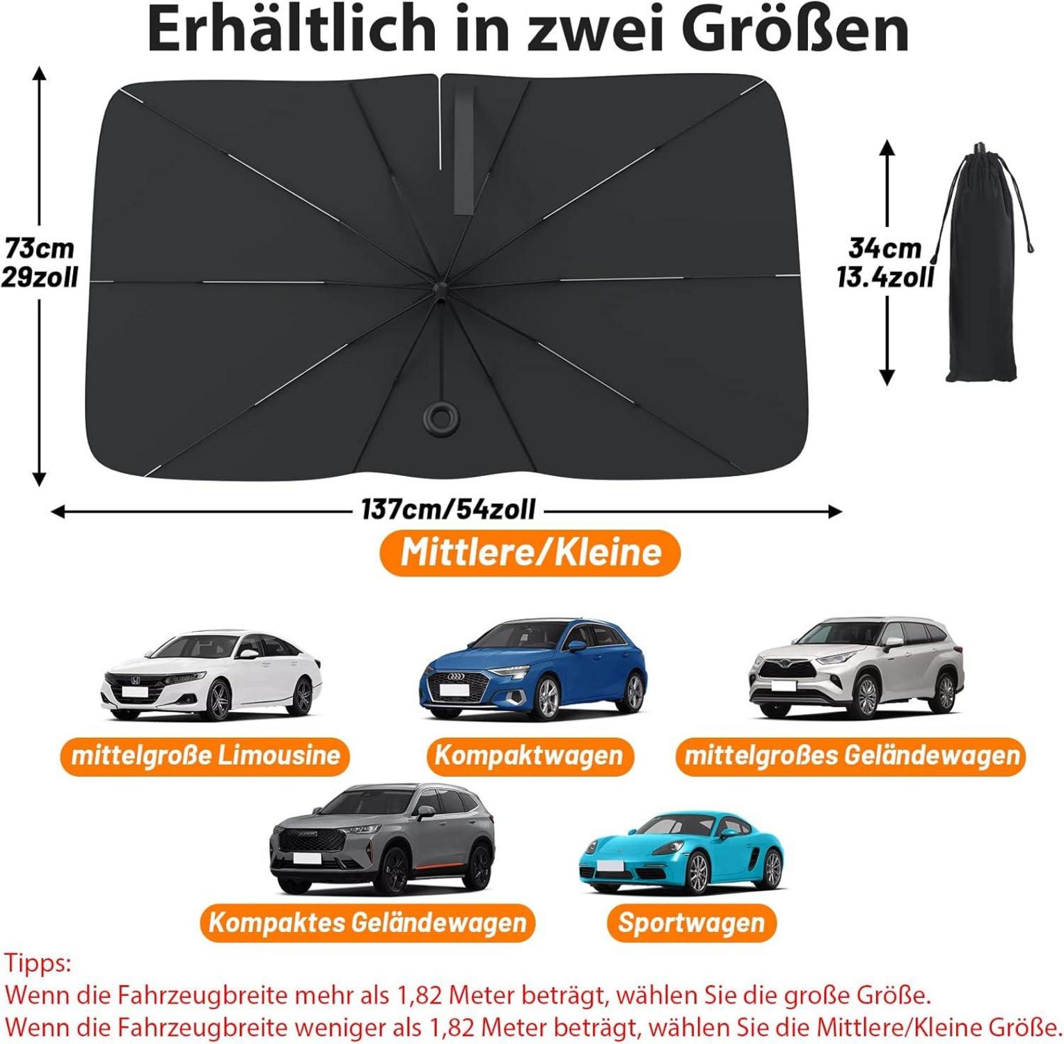 Auto Sonnenschutz Frontscheibe UV-Schutz Windschutzscheibe SUV LKW