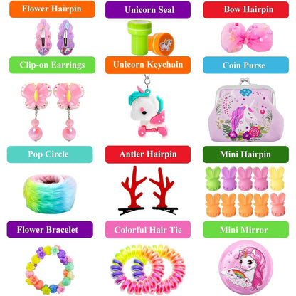 Adventskalender Mädchen 2024 Prinzessin Haar Accessoires 24