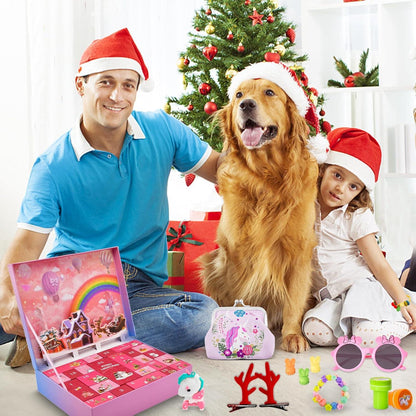 Adventskalender 2024 für Mädchen, Prinzessinnen Haar Accessoires 24 Tage