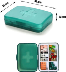 Wöchentlicher Pillen-Organizer mit 6 Fächern, tragbar, für 7