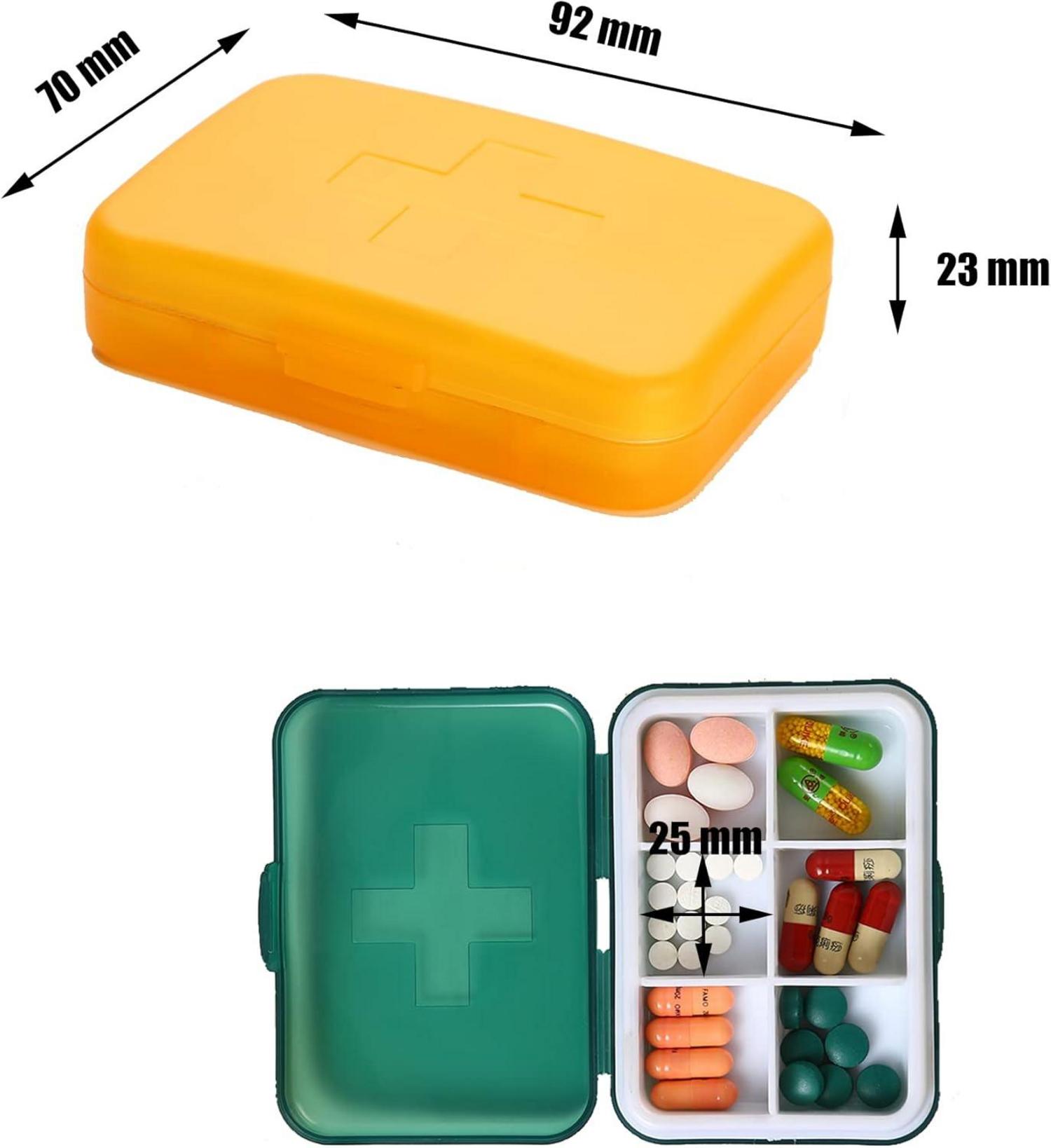 Wöchentlicher Pillen-Organizer für 7 Tage, tragbare