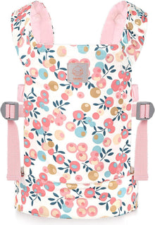 Puppentrage Puppen Bauchtrage 100% Baumwolle Rosa Pflaume Kinder ab 3