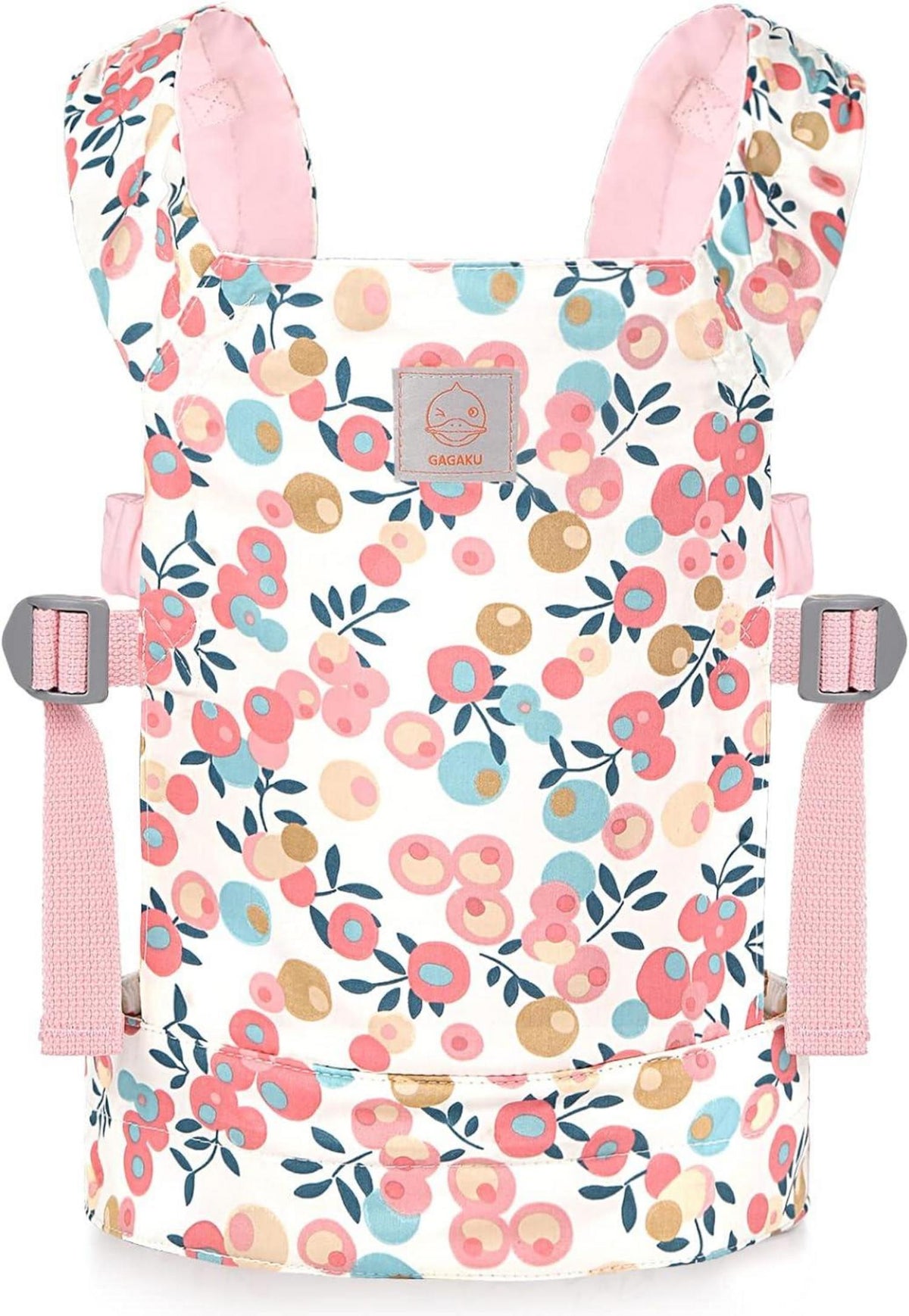 Puppentrage Puppen Bauchtrage 100% Baumwolle Rosa Pflaume Kinder ab 3
