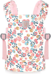 Puppentrage Puppen Bauchtrage 100% Baumwolle Rosa Pflaume Kinder ab 3