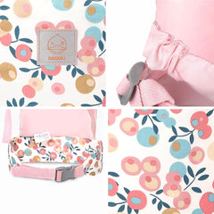 Puppentrage Puppen Bauchtrage 100% Baumwolle Rosa Pflaume Kinder ab 3