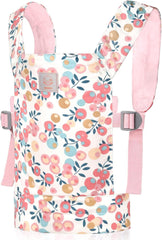 GAGAKU Puppentrage 100% Baumwolle Rosa Pflaume Kinder Bauchtrage