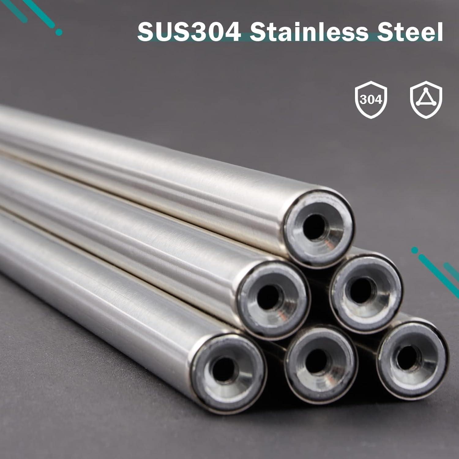 YOUDENOVA Wäscheständer Wandmontage ausziehbar 7 Stangen 42-80x59x19cm Silber