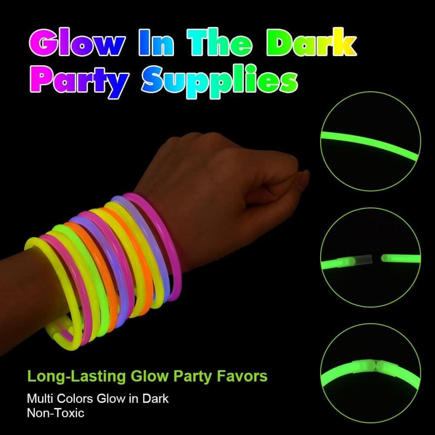 Knicklichter Party Set mit viel Zubehör 244 Stück Glow Sticks