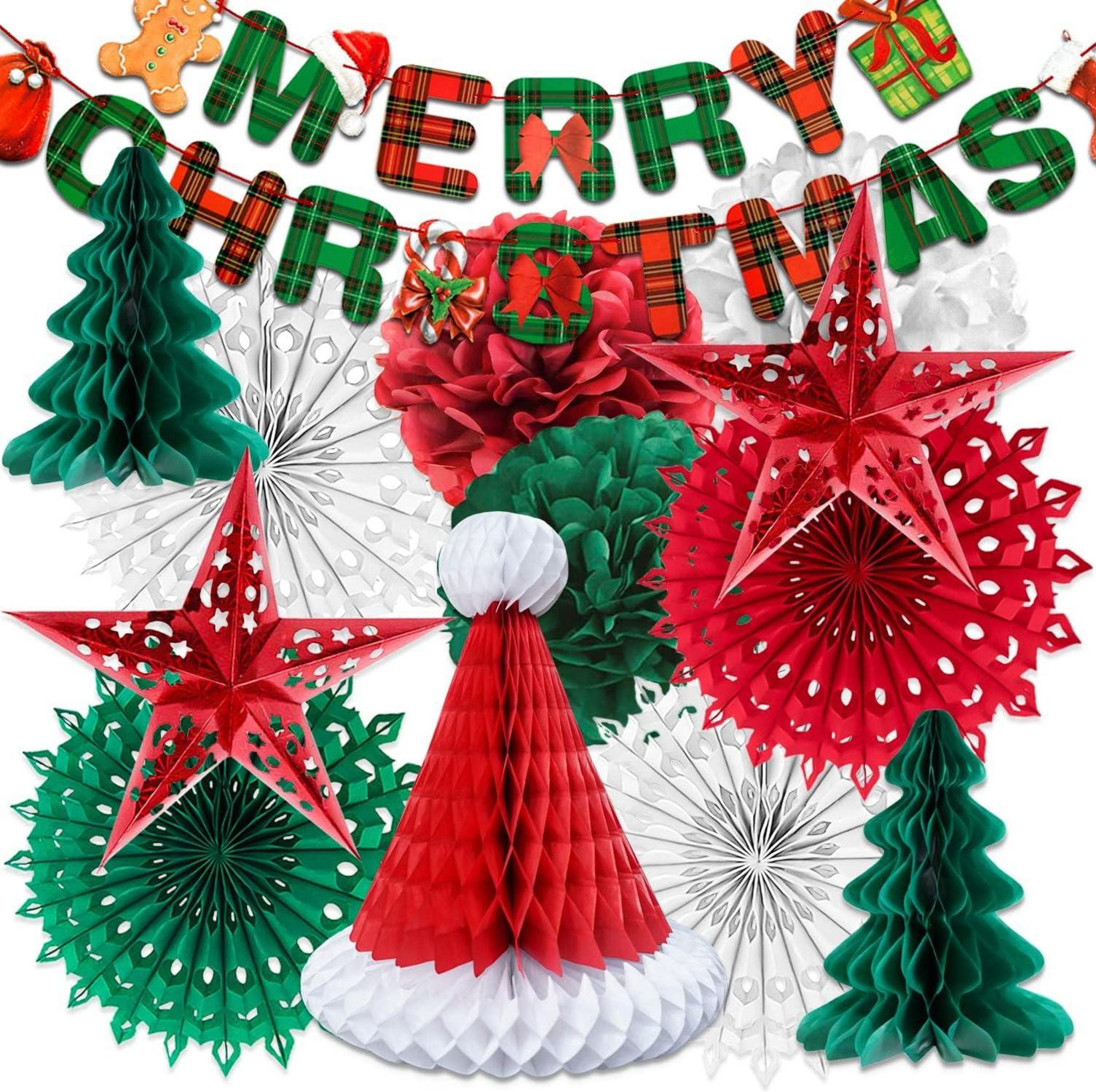 Weihnachtsdeko Set Wiederverwendbar Premium Wanddeko