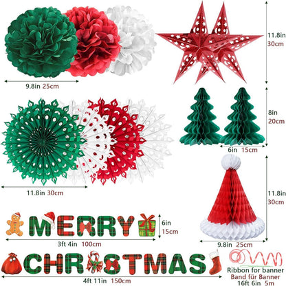 Weihnachtsdeko Set Premium Wiederverwendbare Dekoration