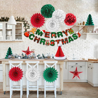 Weihnachtsdeko Set Wiederverwendbar Premium Wanddeko