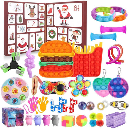 Fidget Toys Adventskalender 2024 für Kinder Weihnachten