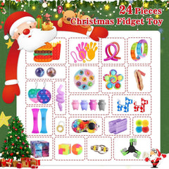 Fidget Toys Adventskalender 2024 für Kinder Weihnachten