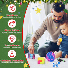 Fidget Toys Adventskalender 2024 für Kinder Jungen Mädchen - 24 Sensorische Überraschungen