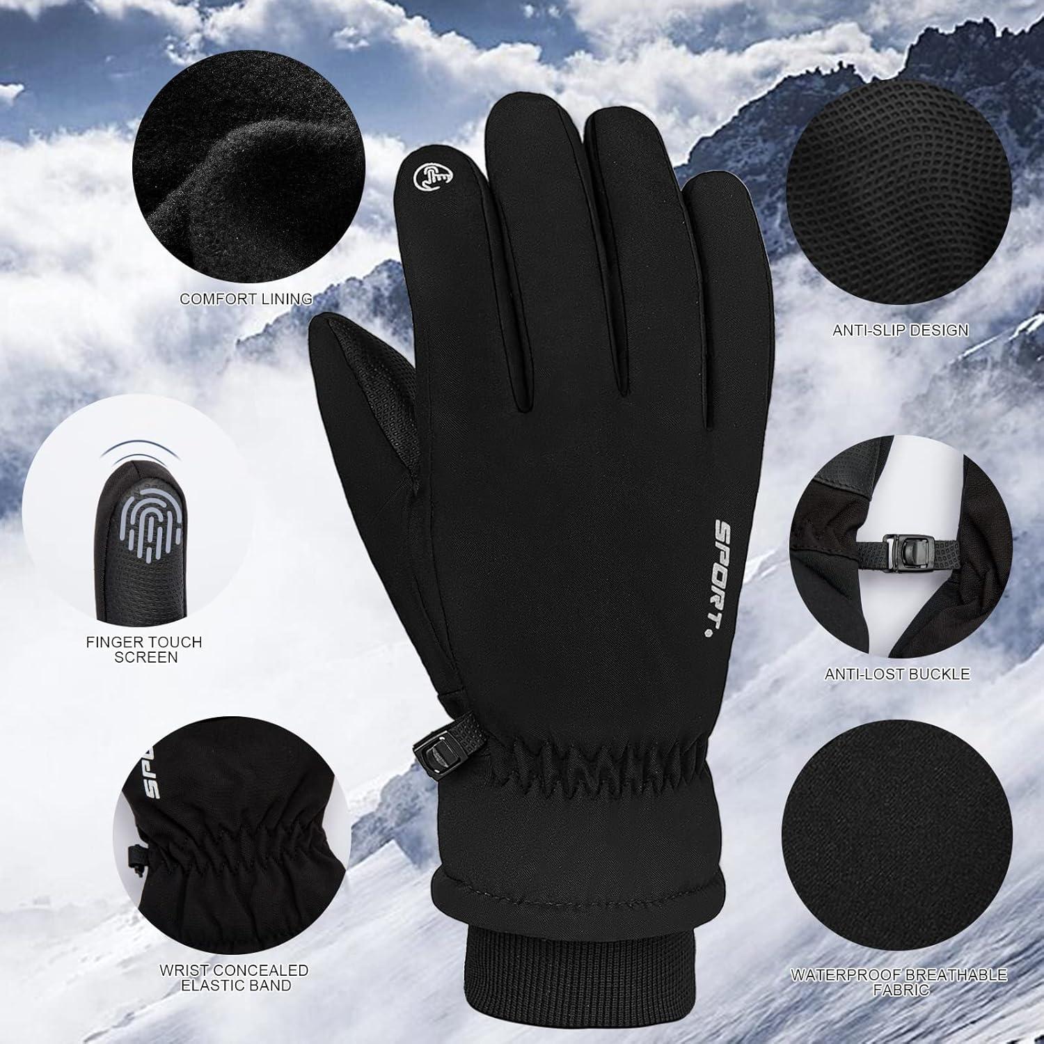 Wasserdichte Winter Skihandschuhe Herren Damen 3M Thinsulate
