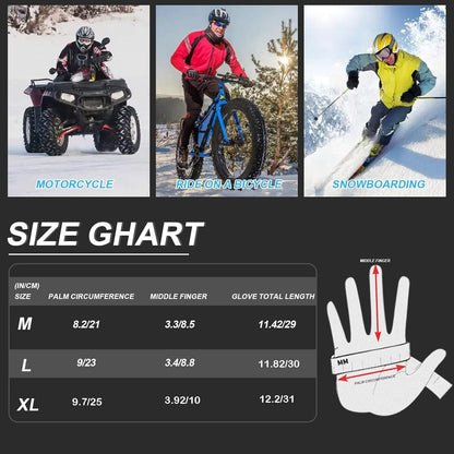 Winterhandschuhe Herren Damen Wasserdicht Skihandschuhe 3M Thinsulate