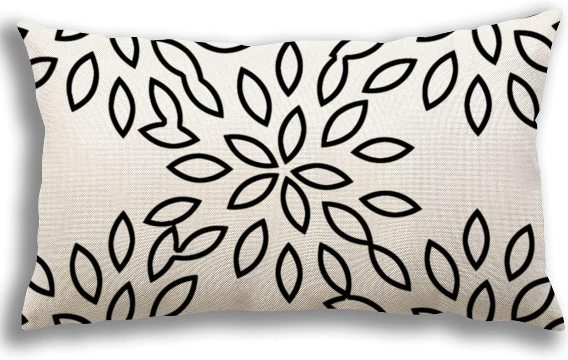 Kissenbezüge Leinen Deko Sofa Couch 30x50cm 4er Set Creme