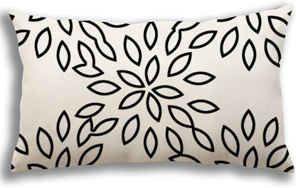 Kissenbezüge Leinen Deko Sofa Couch 30x50cm 4er Set Creme