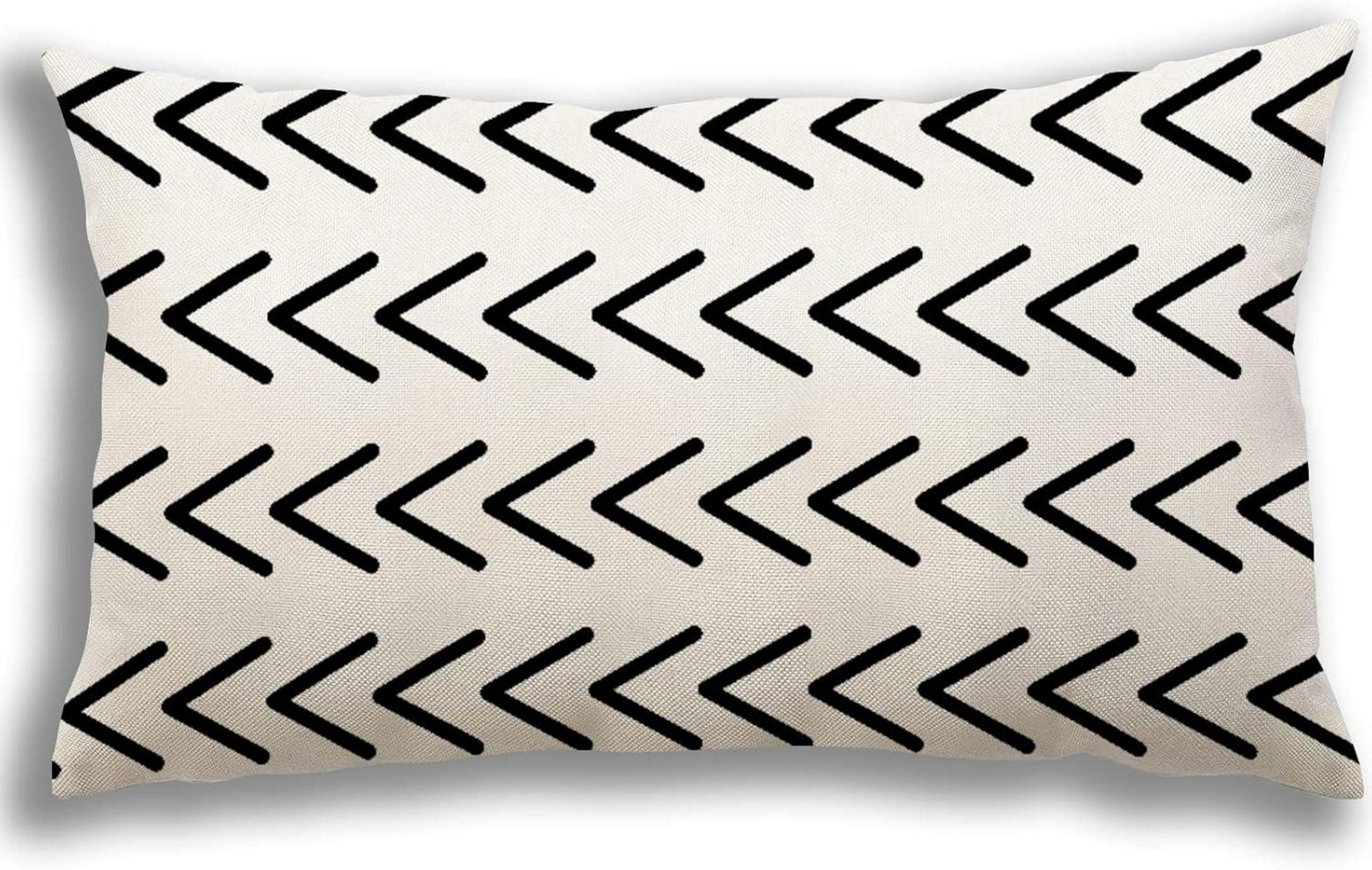 YCOLL Kissenbezüge 4er Set Leinen Dekokissen 30x50cm Creme