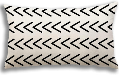 YCOLL Kissenbezüge 4er Set Leinen Dekokissen 30x50cm Creme