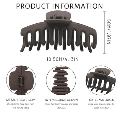 Große Haarklammer Rutschfest Rechteckig Damen Hair Clip 11 cm