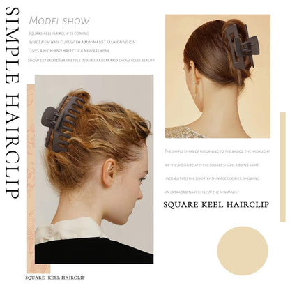 Haarklammer Groß Rutschfest Haarspange Damen 11 cm 6er Set Hair Clip Haarschmuck