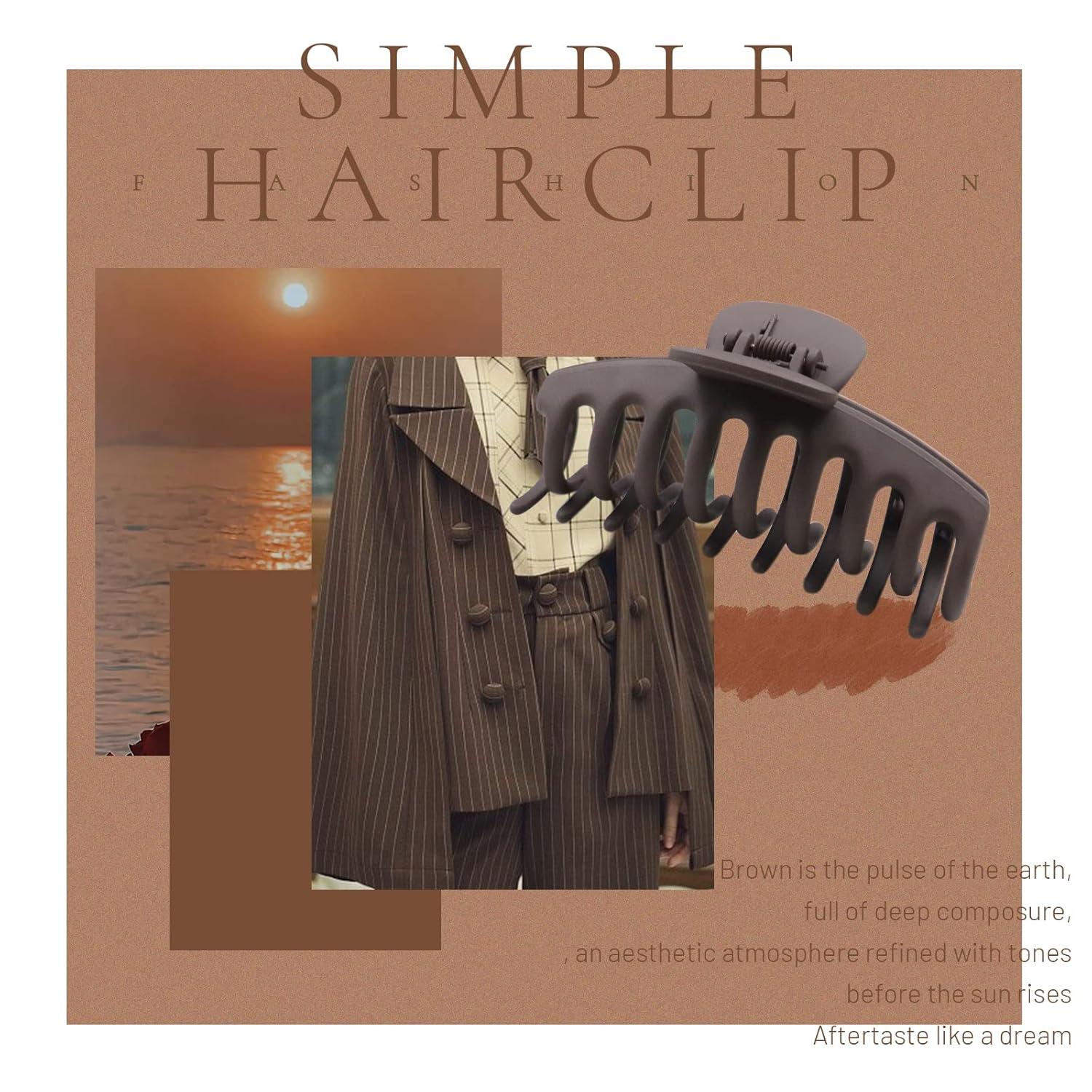 Haarklammer Groß Rutschfest Haarspange Damen 11 cm Hair Clip