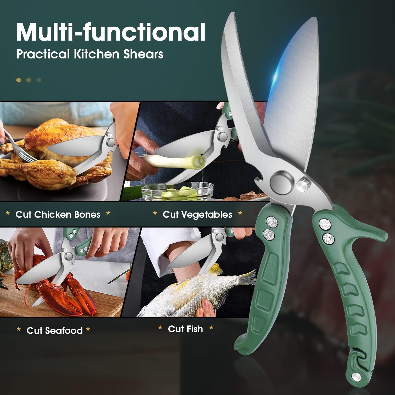 Geflügelschere Abnehmbar Heavy Duty Mehrzweck-Küchenschere Knochen