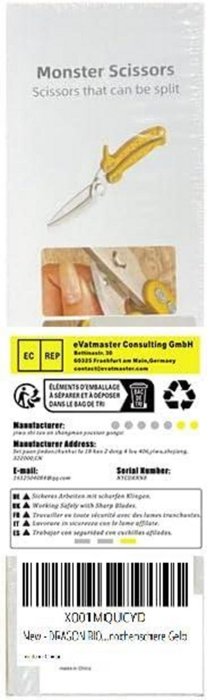 DRAGON RIOT Abnehmbare Heavy Duty Geflügelschere Knochenschere Gelb