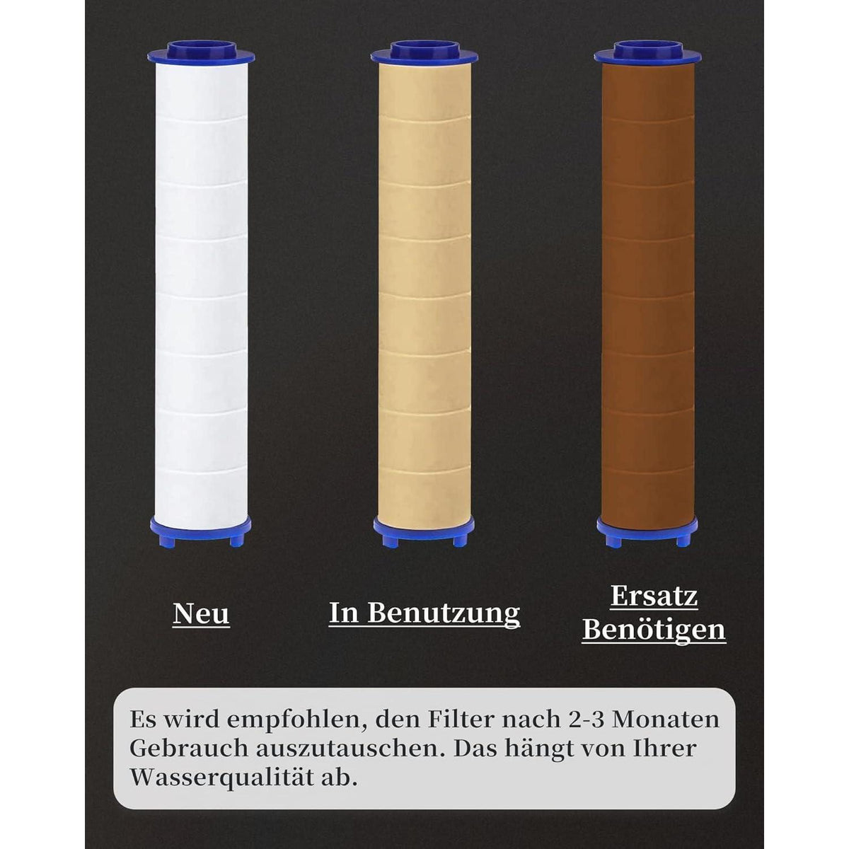 3x Duschkopf Filter für sauberes & gesundes Wasser