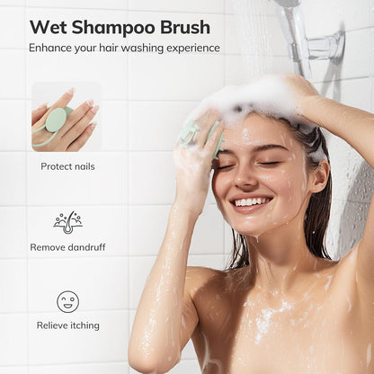 Silikon Kopfmassage Bürste Shampoo Bürste für Peeling und Kopfmassage
