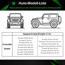 Big Ant Autoabdeckung für Jeep Wrangler 2 Tür, 210D Oxford