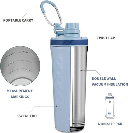 Isolierte Edelstahl Shaker Trinkflasche 26oz mit