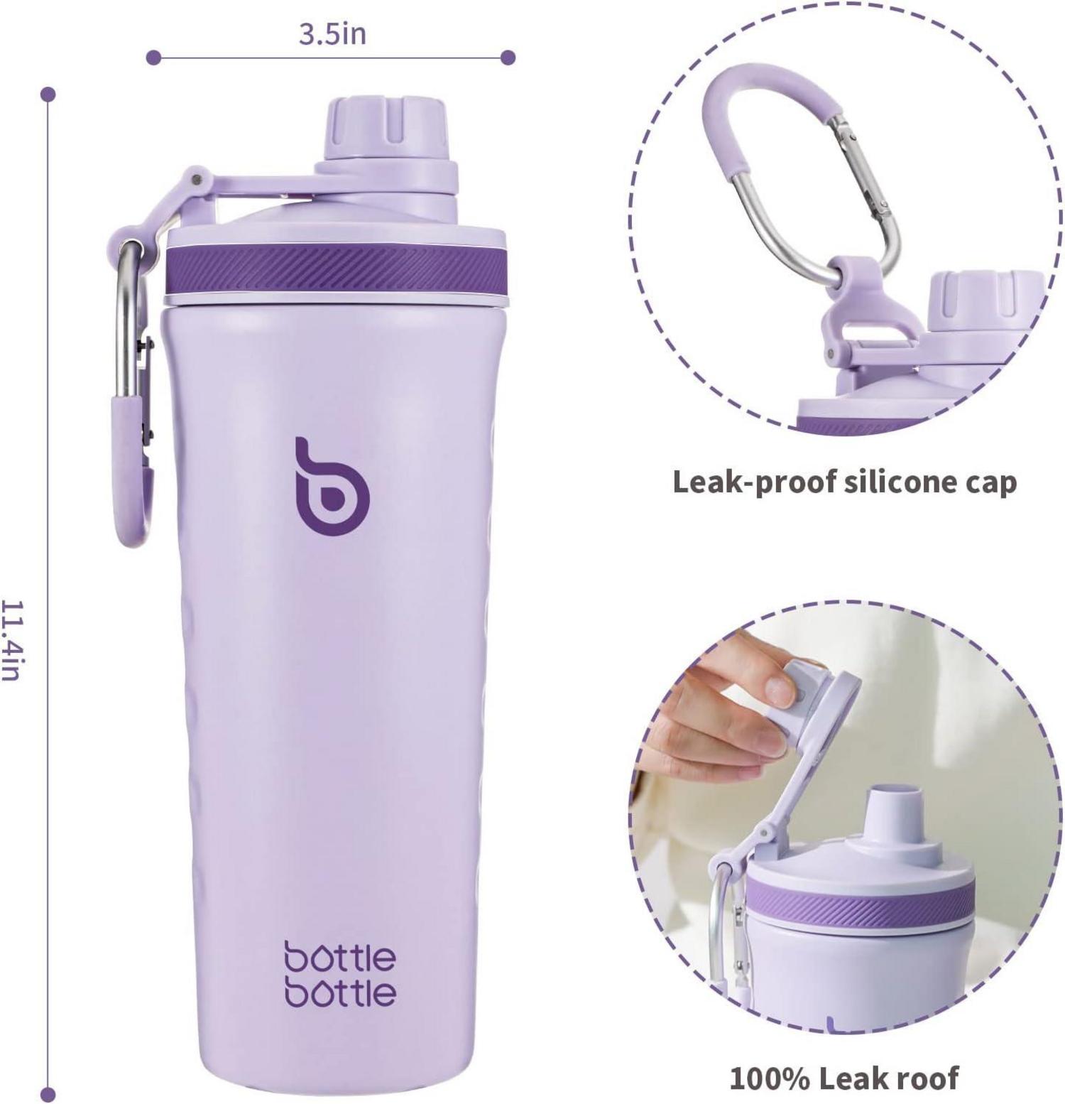 Isolierte Edelstahl Shaker Trinkflasche 26oz mit Mischkugel, Protein