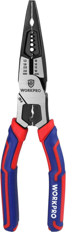 WORKPRO Multifunktionszange Cr-V Stahl 200mm für Elektriker