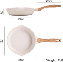 JEETEE Aluminium Antihaft Bratpfanne 24cm, Induktion