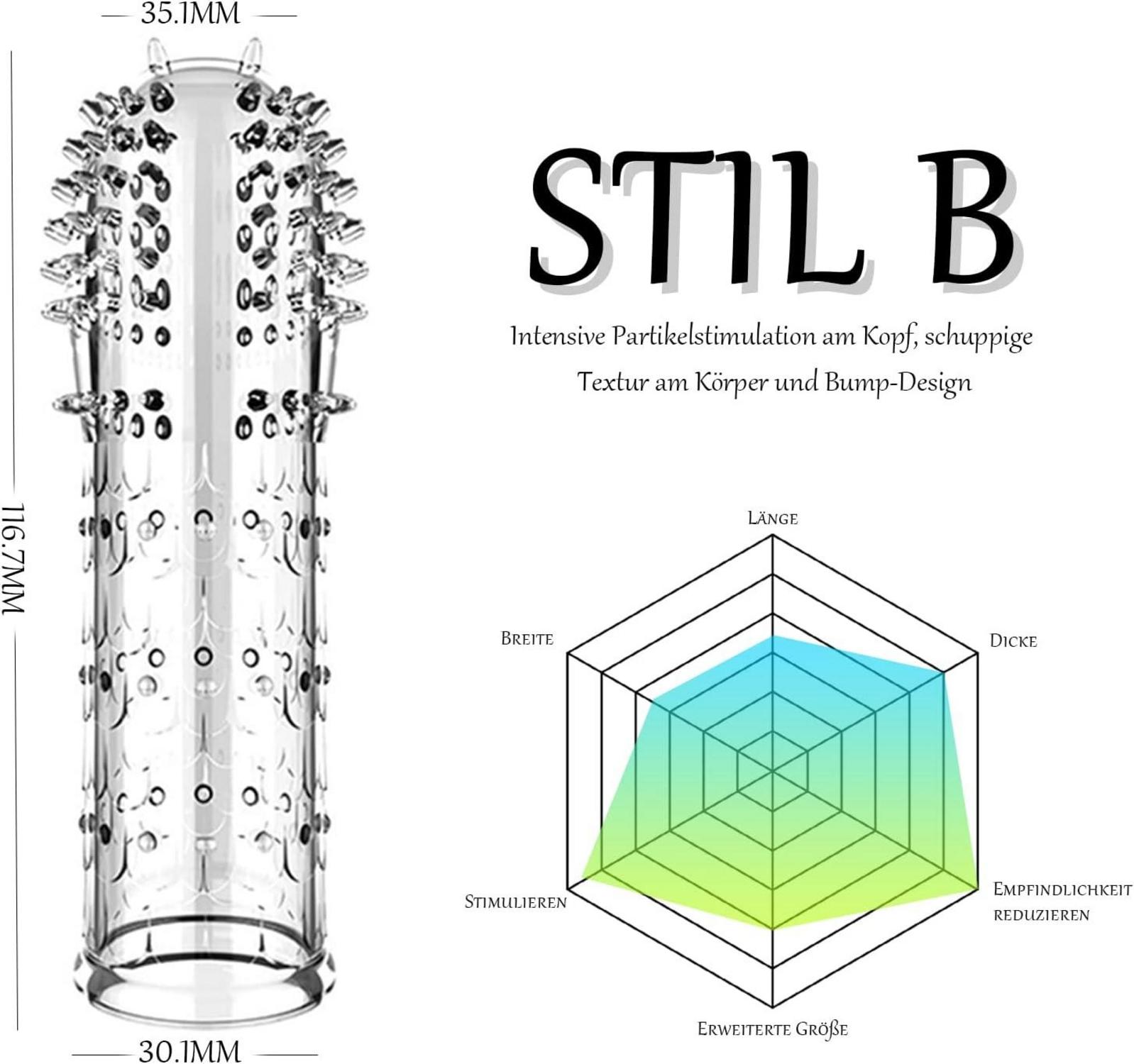 Penishülle 4in1 Set Penis Extender Erektionssteigerung BDSMAGE