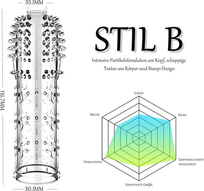 Penishülle 4in1 Set Penis Extender Erektionssteigerung BDSMAGE
