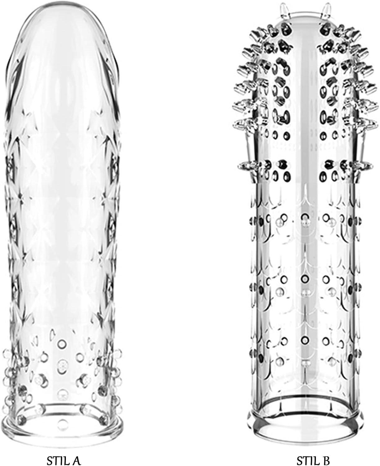 BDSMAGE 4 in 1 Penishülle Penismanschetten Erektionssteigerung verzögerte Ejakulation