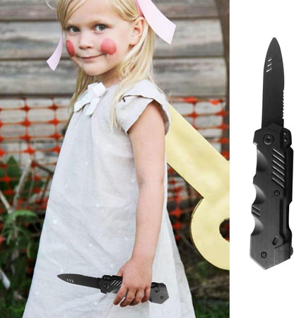 NITAIUN Einziehbares Gefälschtes Messer 4er Set Halloween Trickspielzeug
