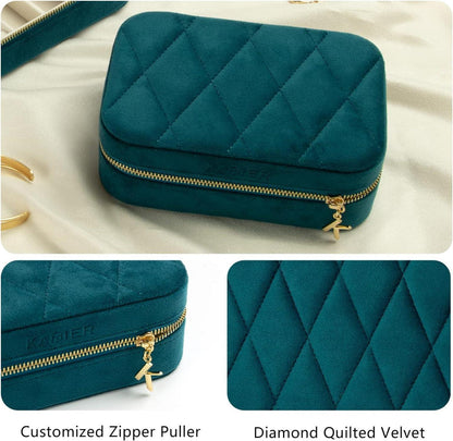 Kleine Schmuckkästchen Reise Schmuckbox Samt