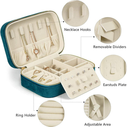 Schmuckkästchen Samt Schmuckschatulle Ohrringe Ringe Halsketten
