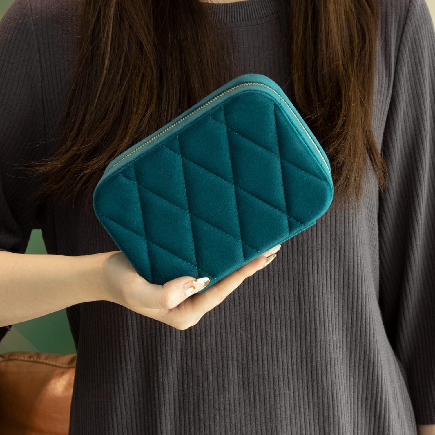 Kleine Schmuckkästchen Samt für Ohrringe Ringe Halsketten