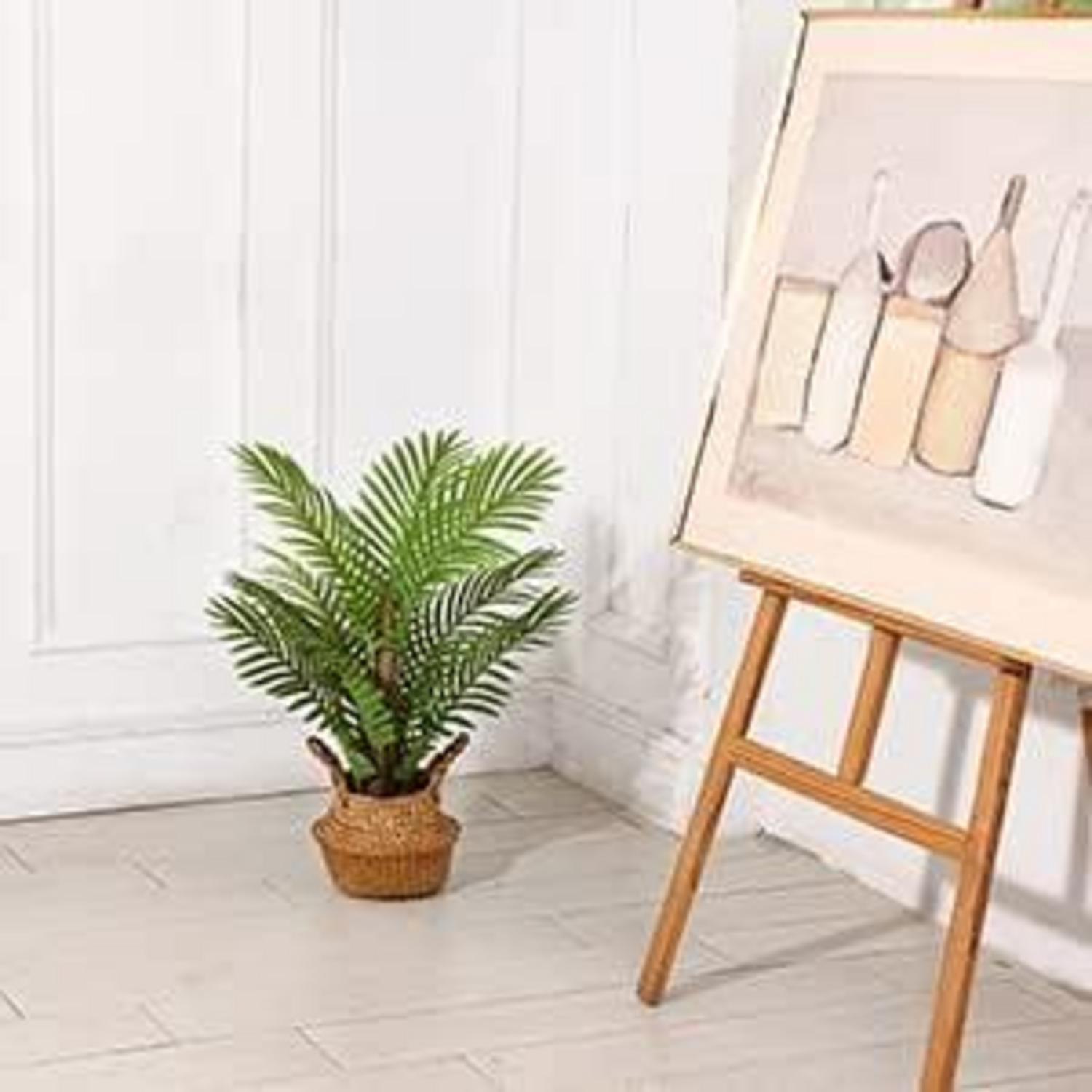 Kunstpflanze Palme groß 70cm Deko Wohnzimmer Balkon Büro (3er